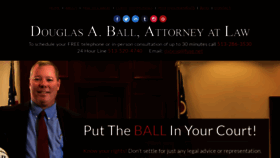 What Douglasaball.com website looked like in 2018 (6 years ago)