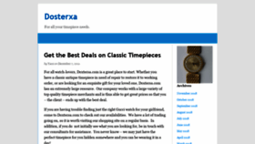 What Dosterxa.com website looked like in 2018 (5 years ago)