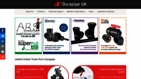 What Durapipe.co.uk website looked like in 2018 (5 years ago)