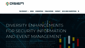 What Disiem-project.eu website looked like in 2018 (5 years ago)