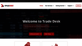 What Dalevest.tradedesk.co.za website looked like in 2018 (5 years ago)