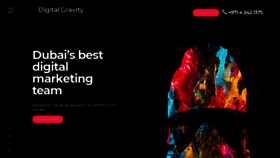 What Digitalgravity.ae website looked like in 2018 (6 years ago)