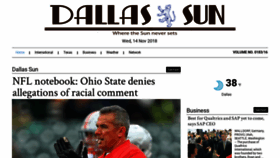 What Dallassun.com website looked like in 2018 (5 years ago)