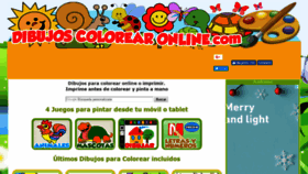 What Dibujoscolorearonline.com website looked like in 2018 (5 years ago)