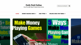 What Dailypaidonline.com website looked like in 2018 (5 years ago)