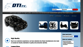 What Dti-parts.com website looked like in 2018 (5 years ago)