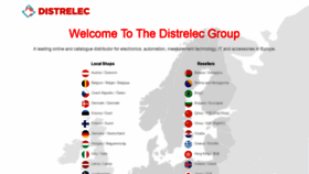 What Distrelec.com website looked like in 2018 (5 years ago)