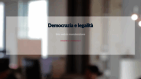 What Democrazialegalita.it website looked like in 2018 (5 years ago)
