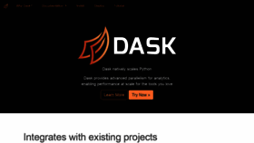 What Dask.org website looked like in 2018 (5 years ago)