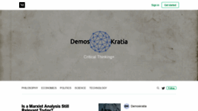 What Demoskratia.org website looked like in 2018 (5 years ago)