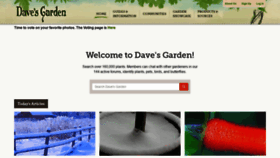 What Davesgarden.com website looked like in 2018 (5 years ago)