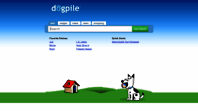 What Dogpile.com website looked like in 2018 (5 years ago)