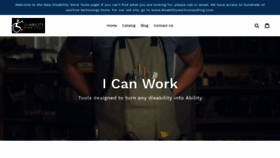 What Disabilityworktools.com website looked like in 2018 (5 years ago)