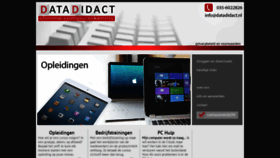 What Datadidact.nl website looked like in 2018 (5 years ago)