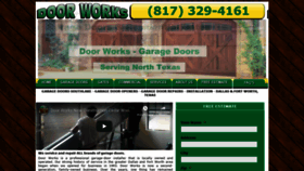 What Door-works.com website looked like in 2018 (5 years ago)