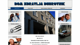 What Dom-zdravlja-dubrovnik.hr website looked like in 2018 (5 years ago)
