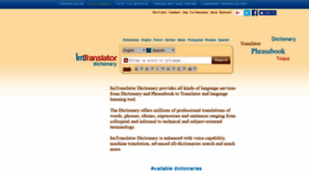 What Dictionary.imtranslator.net website looked like in 2018 (5 years ago)