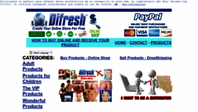 What Difreshshop.com website looked like in 2018 (5 years ago)
