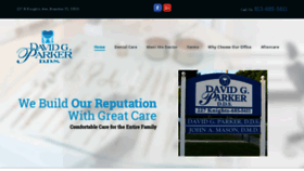 What Davidgparkerdds.com website looked like in 2018 (5 years ago)