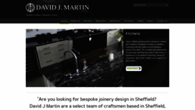 What David-j-martin.co.uk website looked like in 2018 (5 years ago)