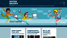 What Dieter-baacke-preis.de website looked like in 2018 (5 years ago)