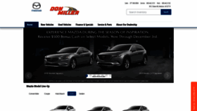 What Donmillermazda.com website looked like in 2018 (5 years ago)
