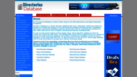 What Directoriesdatabase.com website looked like in 2018 (5 years ago)