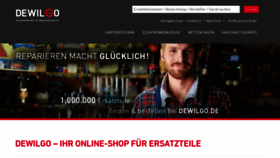 What Dewilgo.de website looked like in 2018 (5 years ago)