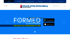 What Divinemercy.my website looked like in 2018 (5 years ago)
