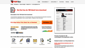 What Ds-160-blank-form.pdffiller.com website looked like in 2018 (5 years ago)