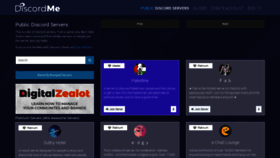 What Discord.me website looked like in 2018 (6 years ago)