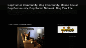What Dogpawfile.com website looked like in 2018 (5 years ago)