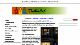 What Duftwelt.ch website looked like in 2018 (5 years ago)