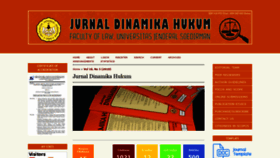 What Dinamikahukum.fh.unsoed.ac.id website looked like in 2018 (5 years ago)
