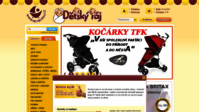 What Detskyraj.cz website looked like in 2018 (5 years ago)