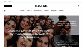 What Damsko.pl website looked like in 2018 (5 years ago)
