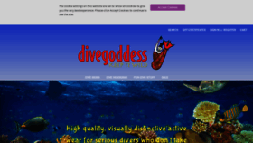 What Divegoddess.com website looked like in 2018 (5 years ago)