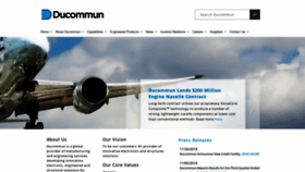 What Ducommun.com website looked like in 2018 (5 years ago)