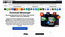 What Downloadmessenger.org website looked like in 2018 (5 years ago)