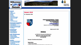 What Detzeln.de website looked like in 2018 (7 years ago)