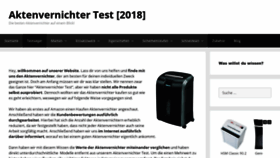 What Dein-aktenvernichter.de website looked like in 2018 (5 years ago)