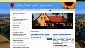 What Domaszowice.pl website looked like in 2018 (5 years ago)
