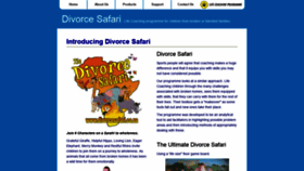 What Divorcesafari.co.za website looked like in 2018 (5 years ago)