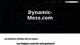 What Dynamic-mess.com website looked like in 2018 (5 years ago)