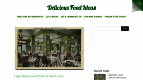 What Deliciousfoodideas.com website looked like in 2018 (5 years ago)