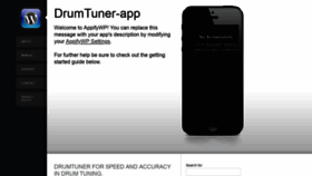 What Drumtuner-app.com website looked like in 2018 (5 years ago)