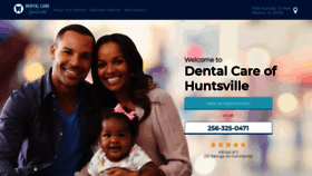 What Dentalcareofhuntsville.com website looked like in 2018 (5 years ago)