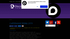 What Discolight.it website looked like in 2018 (5 years ago)