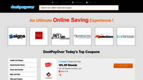 What Dontpayover.com website looked like in 2018 (5 years ago)