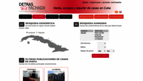 What Detrasdelafachada.com website looked like in 2018 (5 years ago)